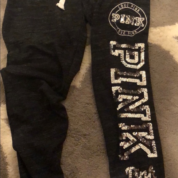Victoria’s Secret Pink Sequin Joggers - Picture 2 of 6